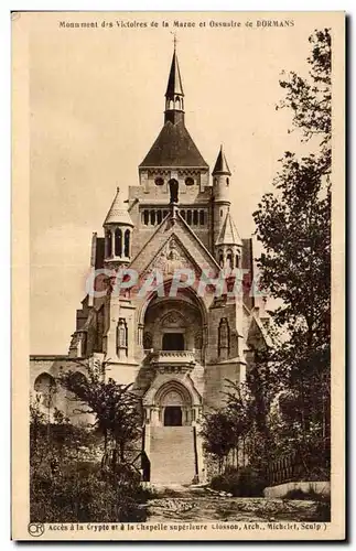 Cartes postales Monument des Victoires de la Marne et Ossuaire de Dormans