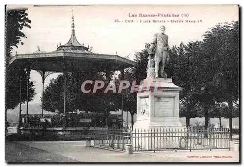 Pau - Place Royale - Statue Henri IV - Cartes postales