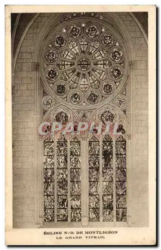 Cartes postales Eglise De Montligeon Le Grand Vitrail