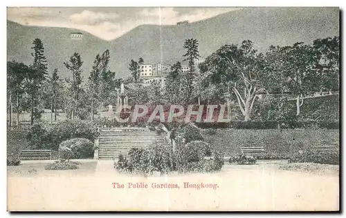 Cartes postales The Public Gardens Hongkong Chine China