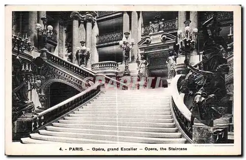 Cartes postales Paris Opera grand Escalier