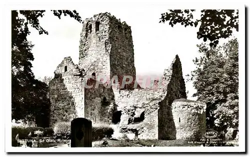 Cartes postales Sigtuna St Olofs Ruin Suede Sweden