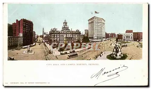 Cartes postales City Hall And Campus Martius Detroit