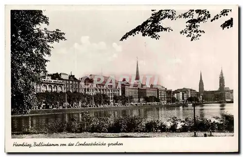 Cartes postales Hamburg Ballindamm von der Lombardsbeiicke gesehen