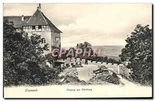 Cartes postales Eisenach Eingang zur Wartburg