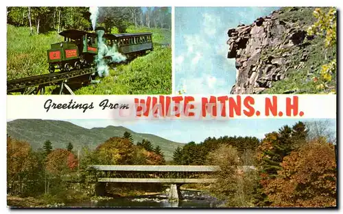 Cartes postales white Mountains NH Train