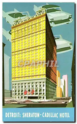 Cartes postales Sheraton Cadillac Hotel Washington boulevard at Michigan Avenue Detroit Michigan