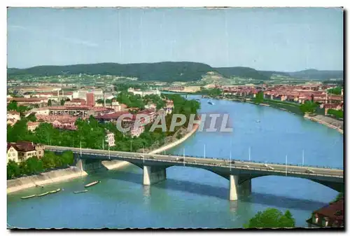 Cartes postales Basel Ausblick Vom Munster obere Rheinbrucken