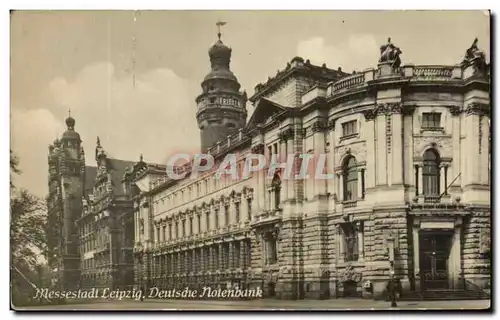 Cartes postales Messestadt Leipzig Deutsche Notenbank