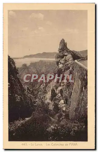 Cartes postales La Corse Les Calanches de Piana