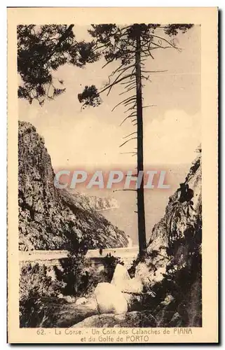 Cartes postales La Corse Un Coin des Calanches de Piana et du Golfe de Porto