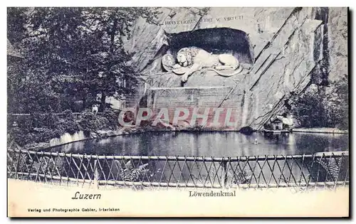 Cartes postales Luzern Lowendenkmal Lion