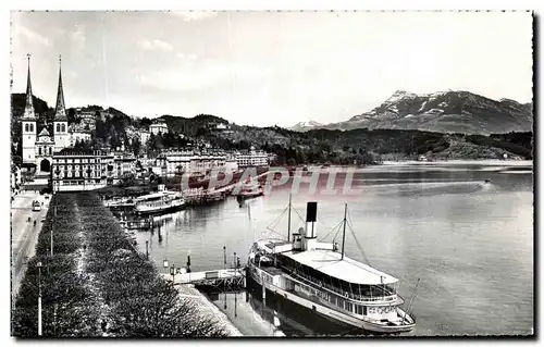 Cartes postales moderne Luzern mit Rigi Bateau