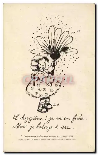 Cartes postales Commission Americaine Contre La Tuberculose enfant