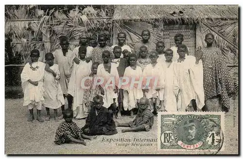 Cartes postales Exposition Internationale Village Senegalais Senegal