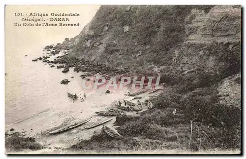 Cartes postales Afrique Occidentale Dakar Un Coin de l&#39Anse Bernard Senegam