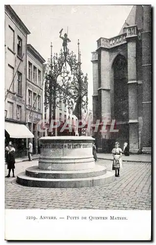 Cartes postales Anvers Puits De Quinten Matsys