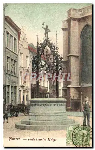 Cartes postales Anvers Puits Quinten Metsys