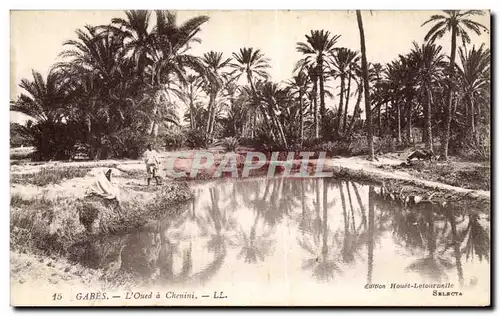 Cartes postales Gabes L Oued a Chemini Tunisie