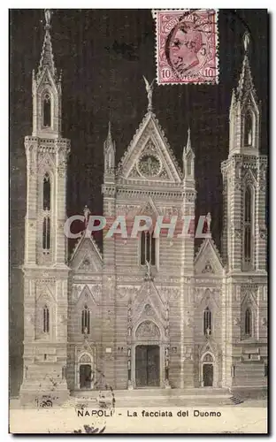 Cartes postales Napoli La Facciata dei Duomo