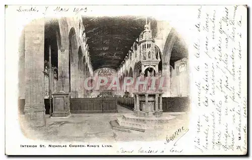 Cartes postales Interior St Nicholas Church King s Lynn