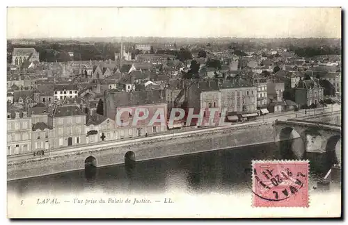 Cartes postales Laval Vue prise du Palais de Justice