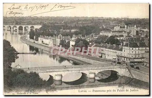 Cartes postales Laval Panorama pris du Palais de Justice