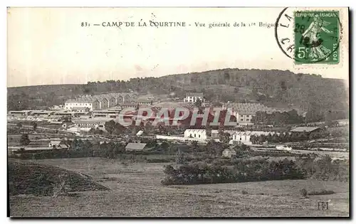 Cartes postales Camp De La Courtine Vue generale de la 1er brigade Militaria