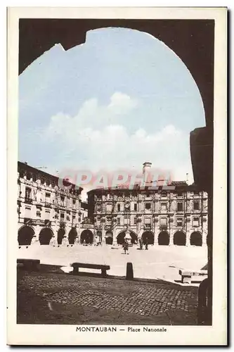 Cartes postales Montauban Place Nationale