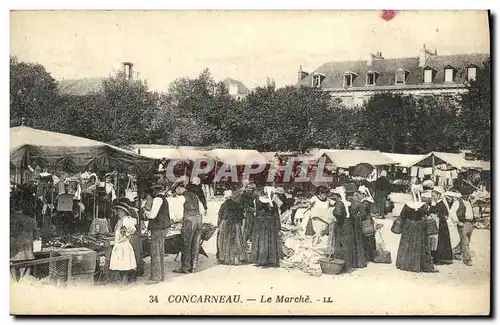 Cartes postales Concarneau Le Marche TOP