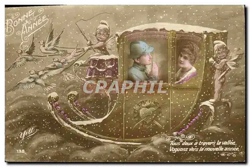 Cartes postales Militaria Anges Lutin