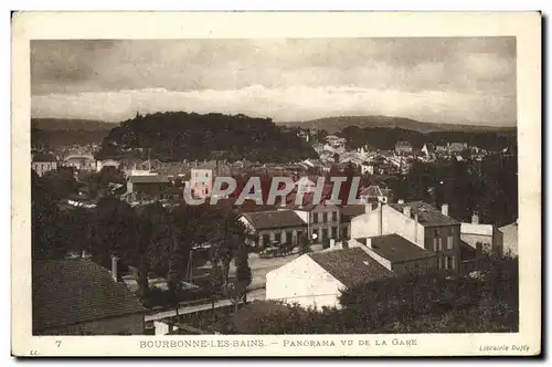 Cartes postales Bourbonne Les Bains Panorama Vu De La Gare