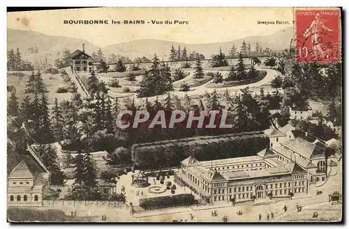 Cartes postales Bourbonne Les Bains Vue du Parc