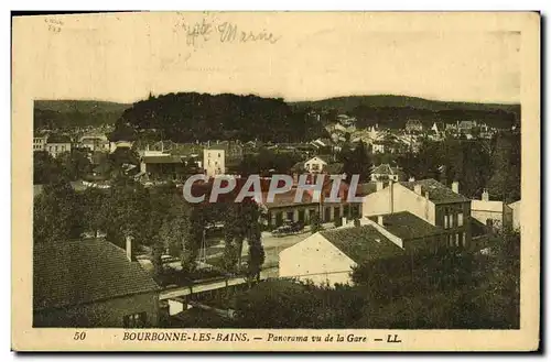 Cartes postales Bourbonne Les Bains Panorama Vu de la Gare