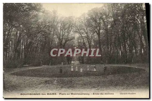 Cartes postales Bourbonne Les Bains Parc de Montmorency Allee du milieu