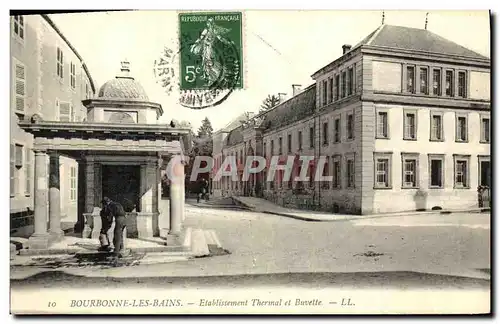 Cartes postales Bourbonne Les Bains Etablissement Thermal et Buvette