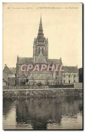 Cartes postales Environs de Laval Avesnieres La Basilique