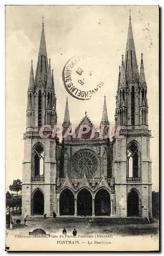 Cartes postales Pontmain La Basilique