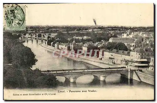 Cartes postales Laval Panorama Avec Viaduc