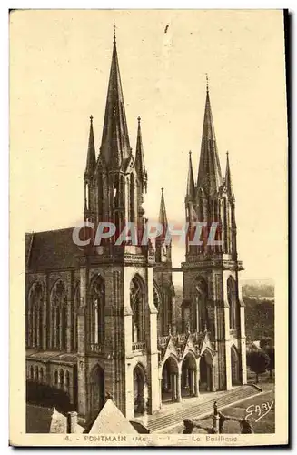 Cartes postales Pontmain La Basilique