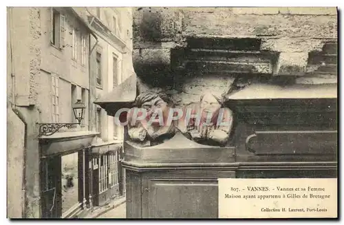 Cartes postales Vannes Vannes et sa Femme Maison ayant appartenu a Gilles de Bretagne