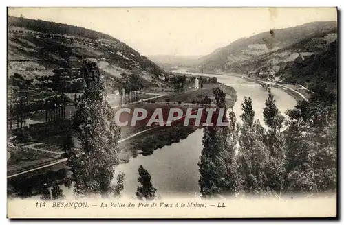 Cartes postales Besancon la Vallee des Pres de Vaux a la Malate