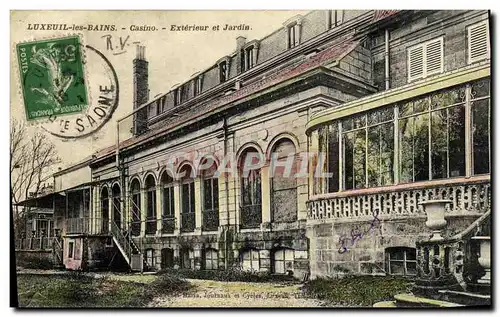 Cartes postales Luxeuil Les Bains Casino Exterieur et Jardin