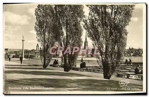 Cartes postales Stockholm Fran Stadshustradgarden