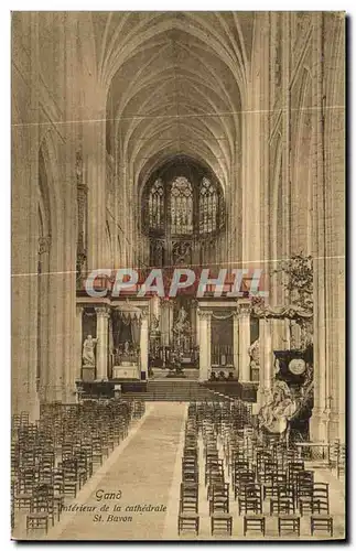 Cartes postales Gand Interieur de la Cathedrale St Bavon