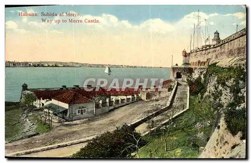 Cartes postales Habana Subida al Morro Way Up ro Morro Castle Cuba