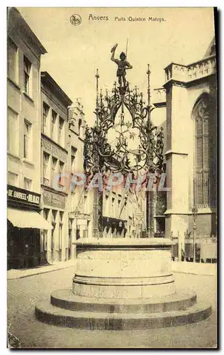 Cartes postales Anvers Puits Quinten Martyrs