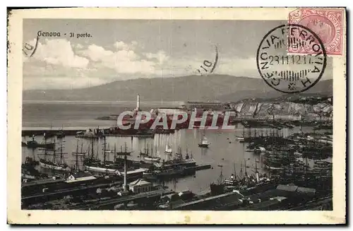 Cartes postales Genova Il Porto Bateaux