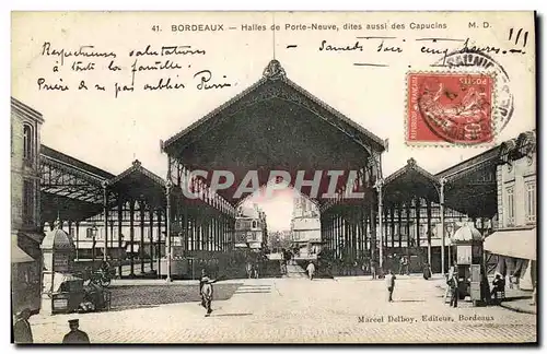 Cartes postales Bordeaux Halles de Porte Neuve dites aussi des Capucins