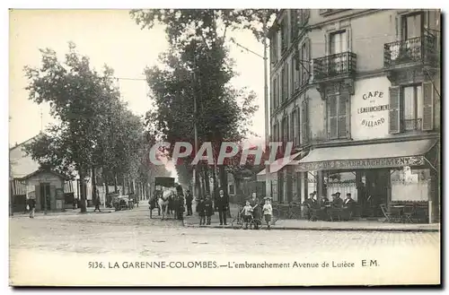 Cartes postales La Garenne Colombes l embranchement Avenue de Lutece Cafe de l embranchement
